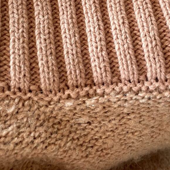 Altar'd State Pink Oversized Chunky Boucle Knit Turtleneck Sweater, Boxy, L - Picture 7 of 11